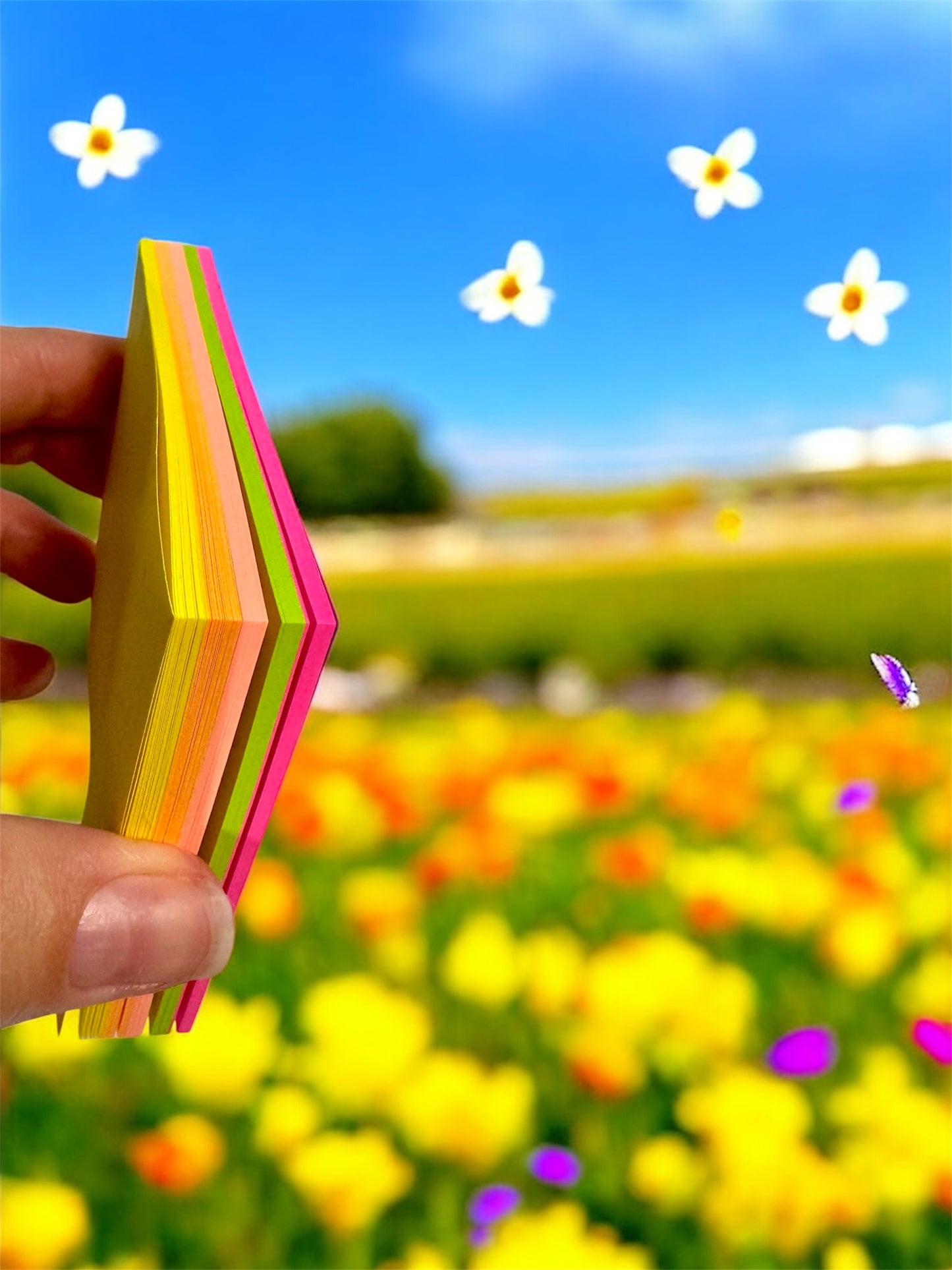 Post-its Cuadrados Tonos Brillantes