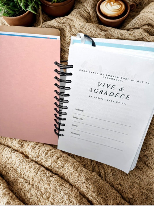 Agenda Personalizada, TODO EN 1 Vive & Agradece