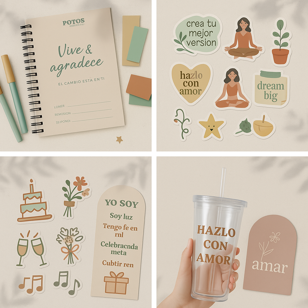 Personaliza: Vasos y Stickers