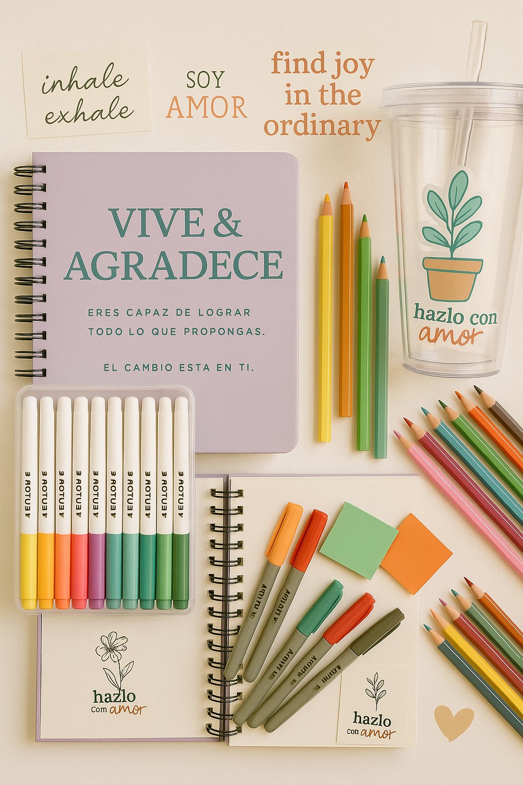 Paquete TODO en 1: Tamaño A5 y Carta